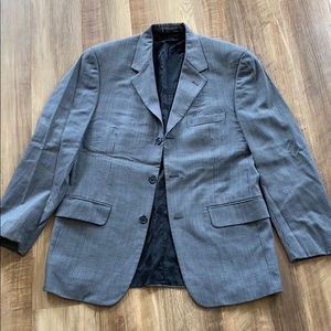 Men’s Plaid Wool Suit Jacket